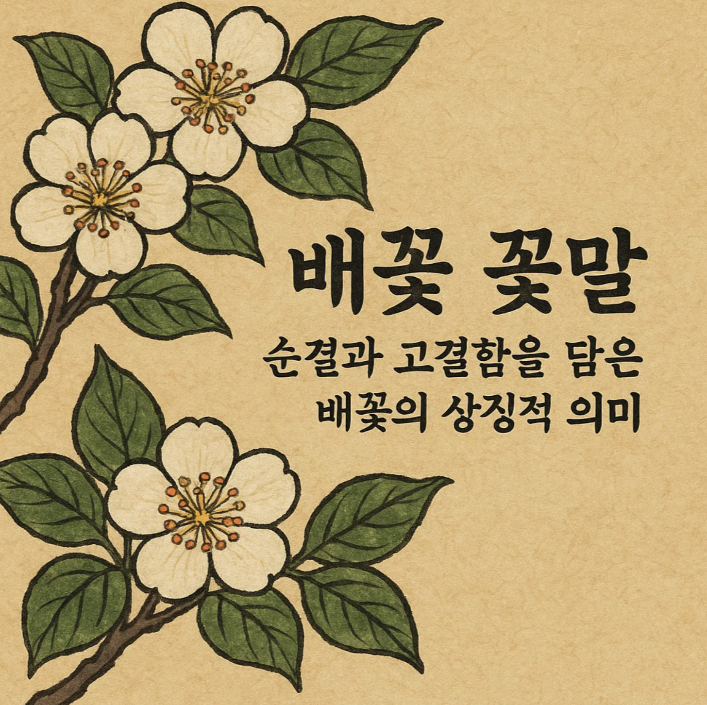 배꽃 꽃말 순결과 고결함을 담은 배꽃의 상징적 의미