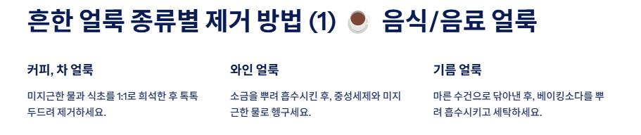하얀 옷 얼룩 및 오염제거, 누런옷 하얗게 만드는 방법 총정리