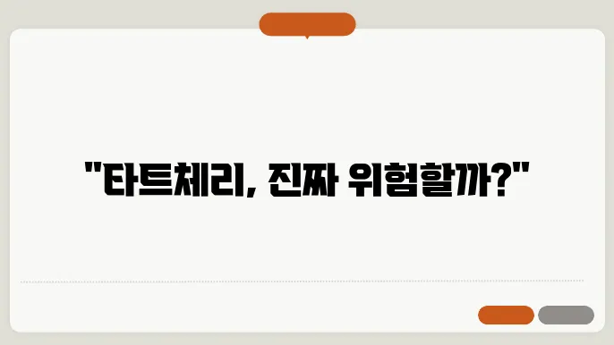 타트체리 부작용