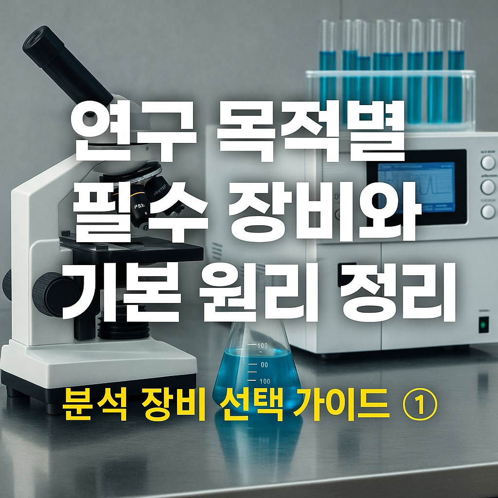 분석 장비 선택 가이드