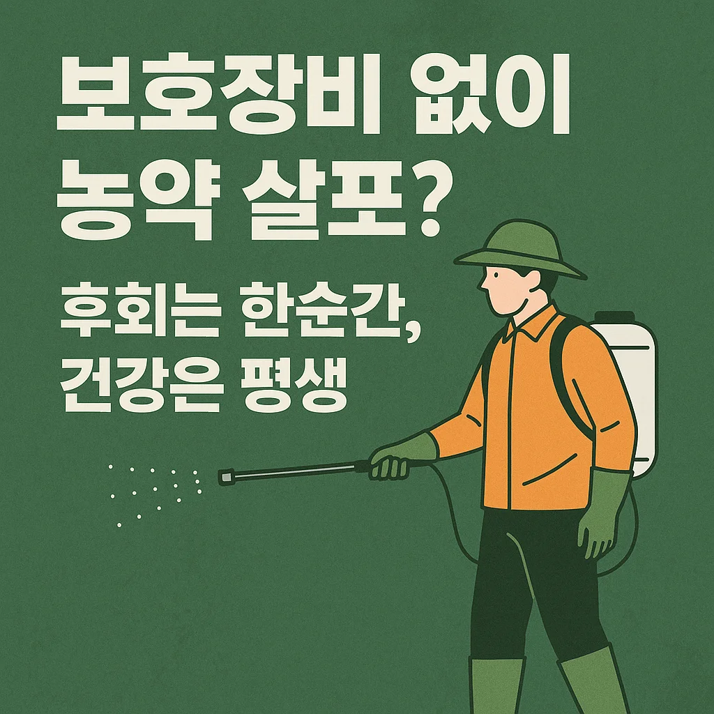 농작업안전관리 :농약 살포 시 보호장비 착용의 중요성