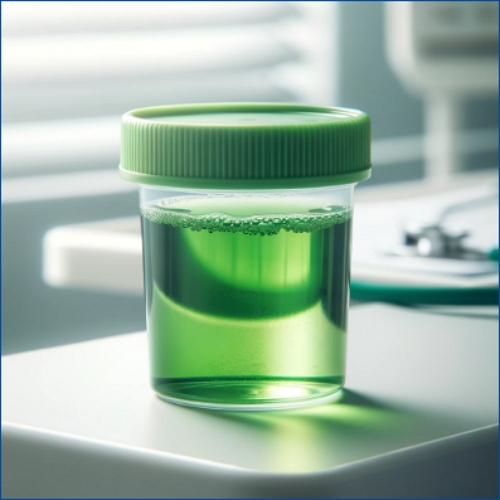 녹색 소변 색깔