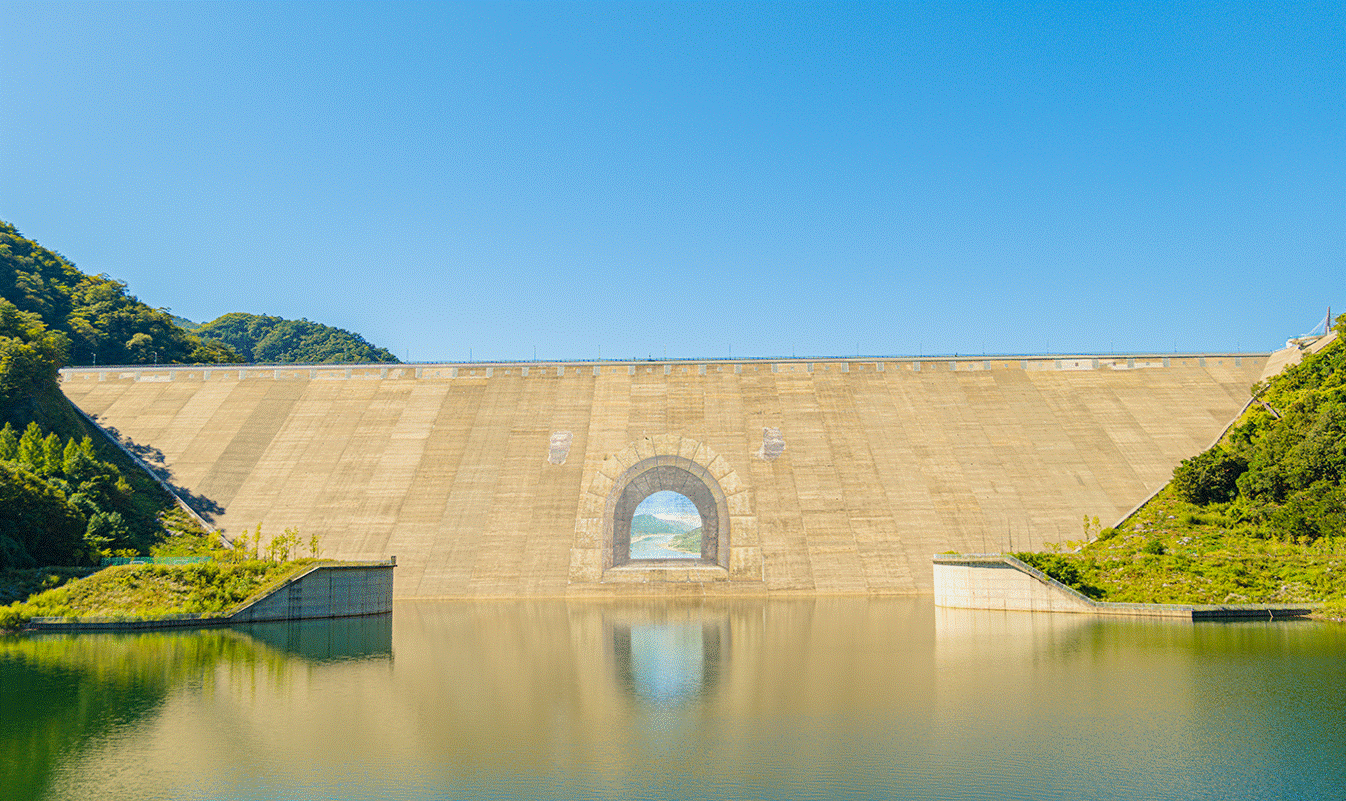 평화의댐 상류 전경사진