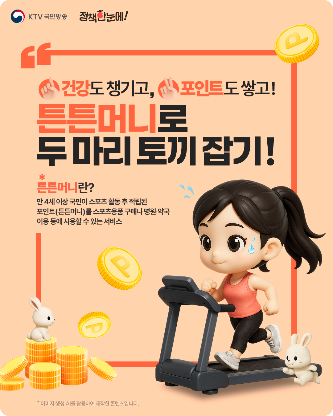 &lt;토끼처럼 깡총깡총 뛰며 튼튼머니로 두 마리 토끼 잡기! &gt;