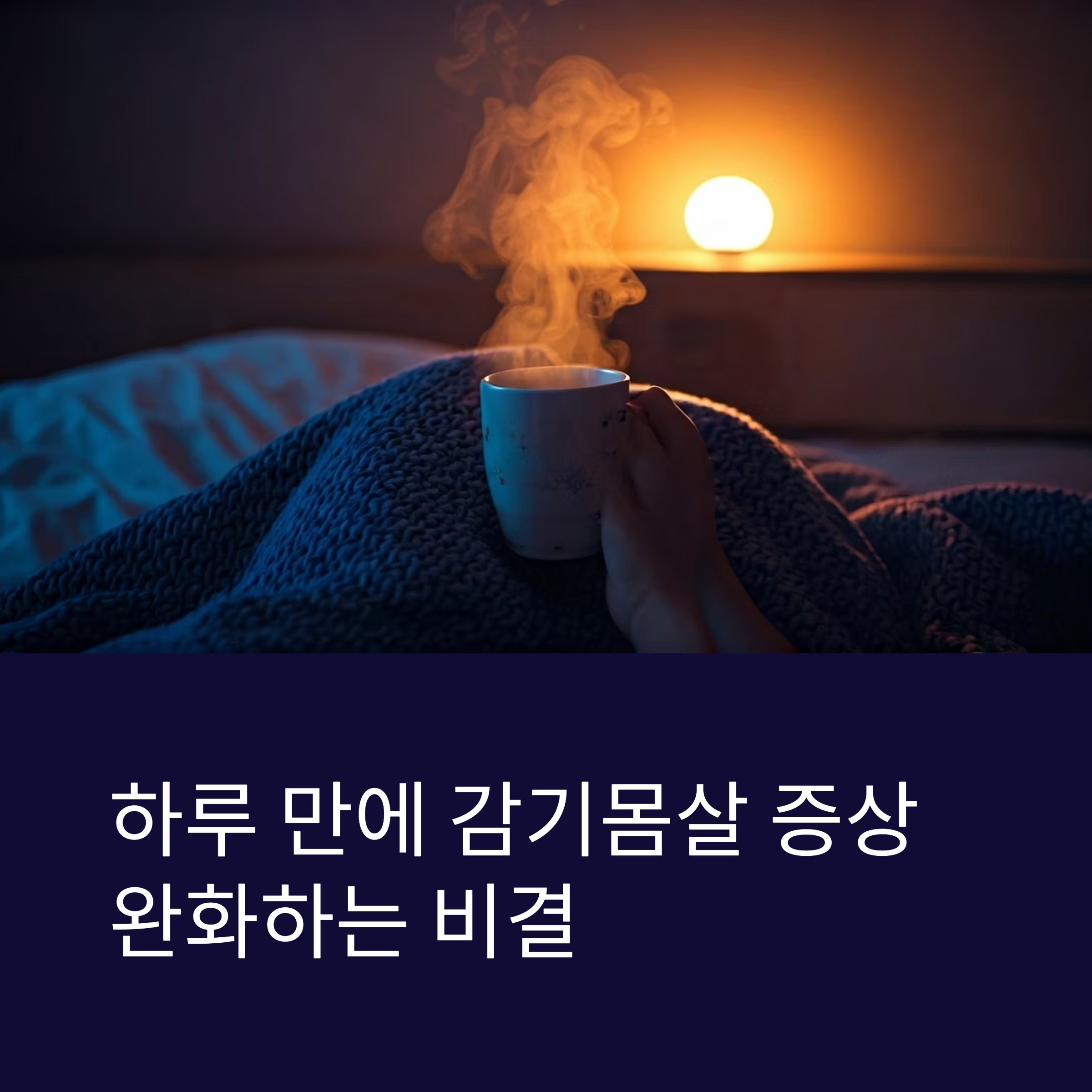 하루만에 감기몸살 극복법