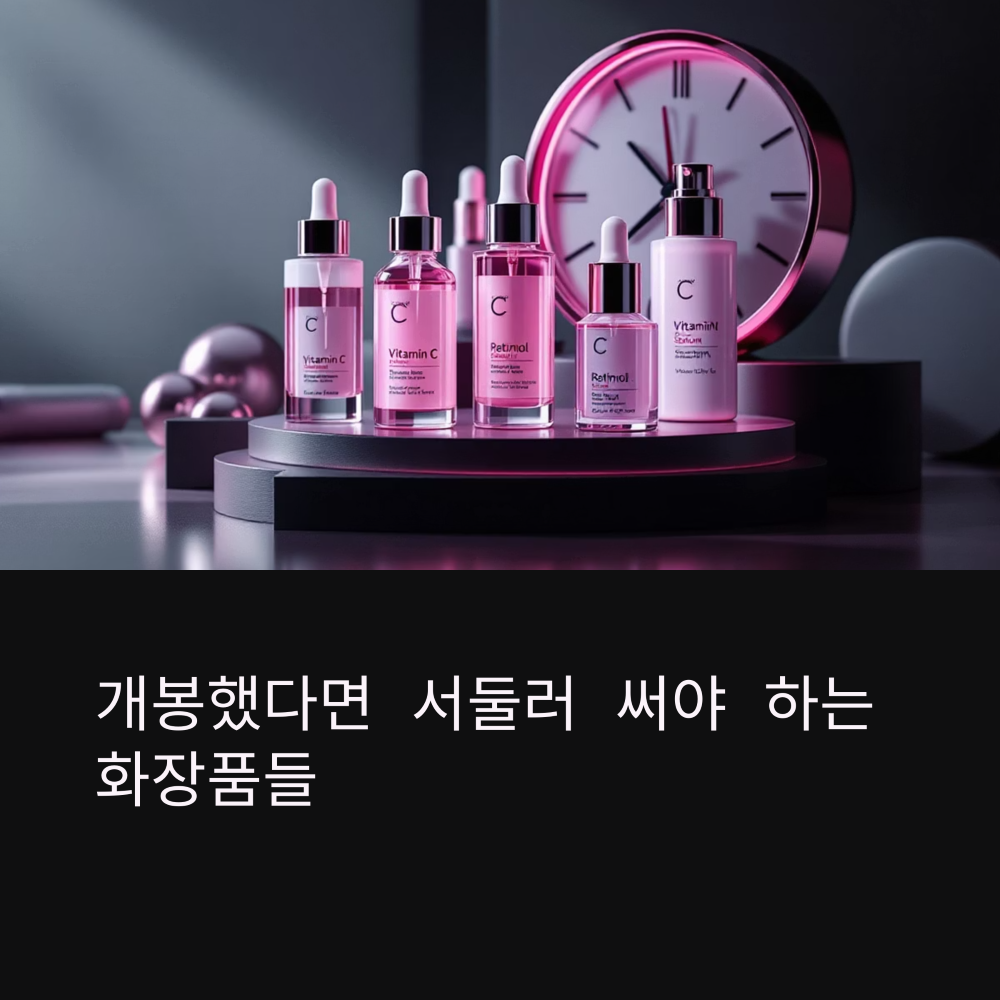 오픈 직후 빨리 써야 하는 화장품들 썸네일