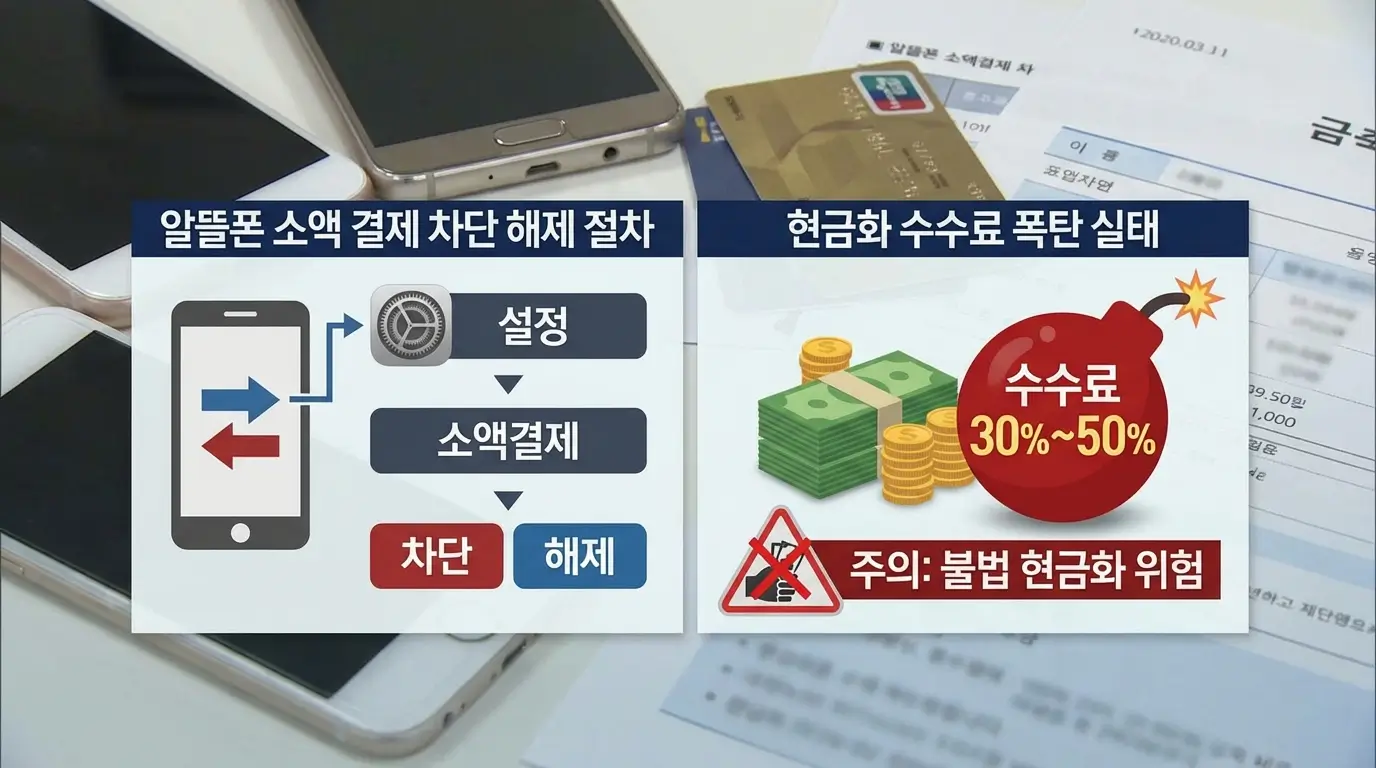 알뜰 폰 소액 결제 차단 해제 절차 및 현금화 수수료 폭탄 실태