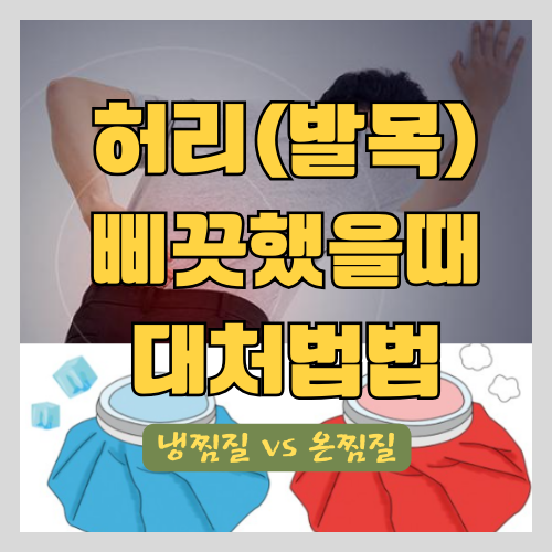 허리(관절) 삐끗했을때 냉찜질 VS 온찜질 - 병원에서 알려주는 응급처치 썸네일
