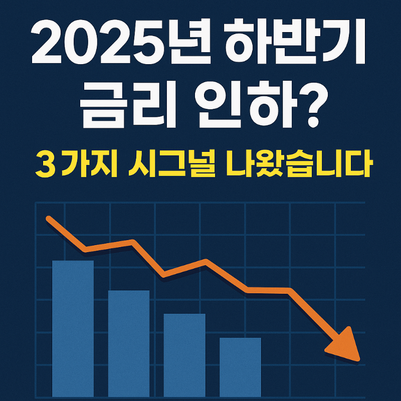 2025년 하반기 금리 인하 전망 그래프