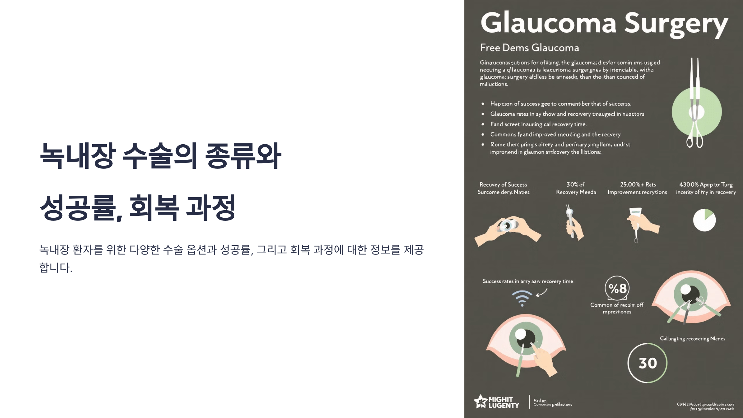 녹내장과 관련된 사진입니다.