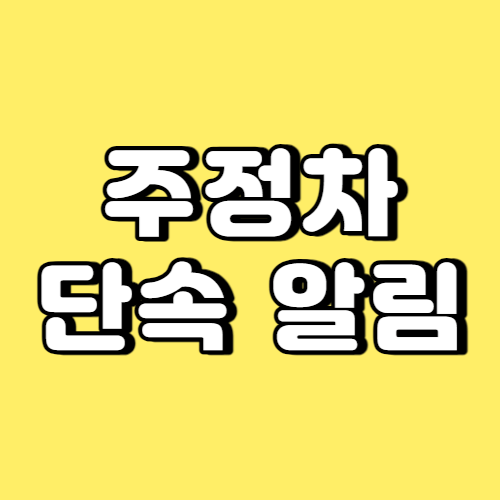 주정차 단속 알림 썸네일