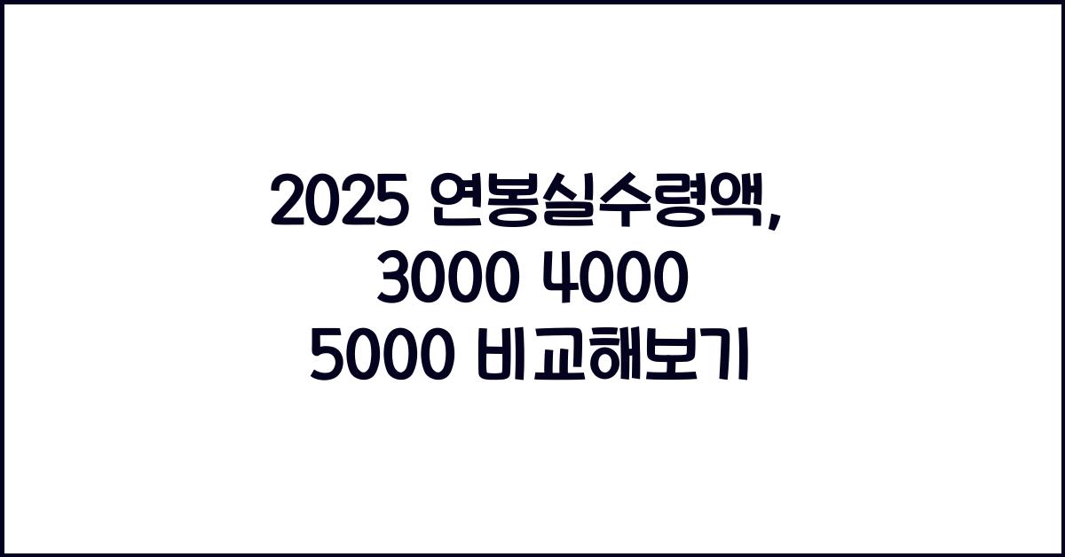 연봉실수령액