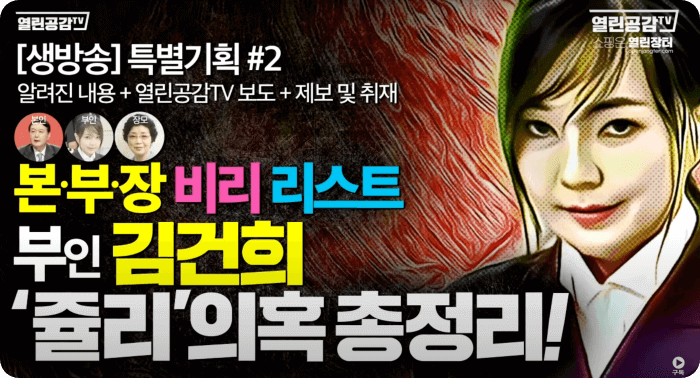 김건희 윤석열 최은순 장모 의혹 리스트