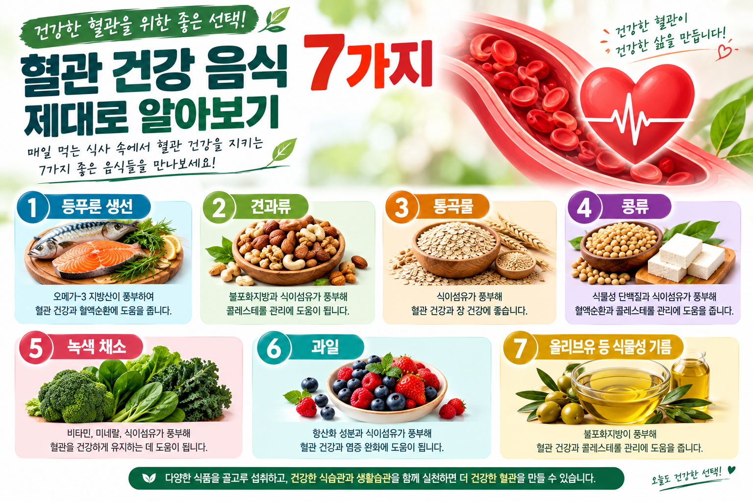 혈관 건강 음식 관련 자료