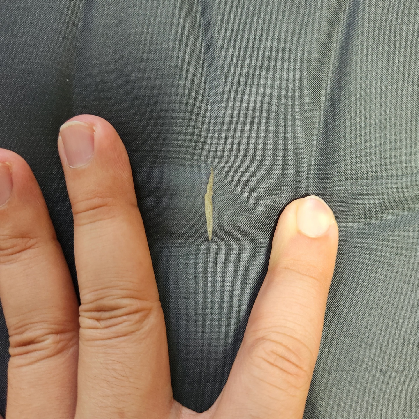 스노우라인 3D 자충매트 자가수리 찢어진 위치