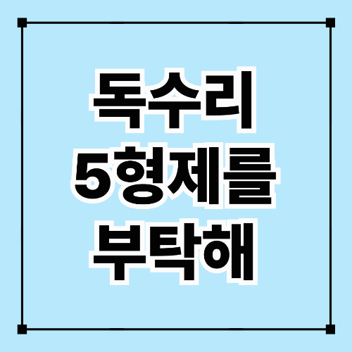 독수리 5형제를 부탁해!