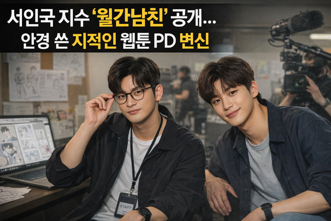 서인국 '월간남친' 안경 쓴 웹툰 PD 변신, 이 비주얼 실화?
