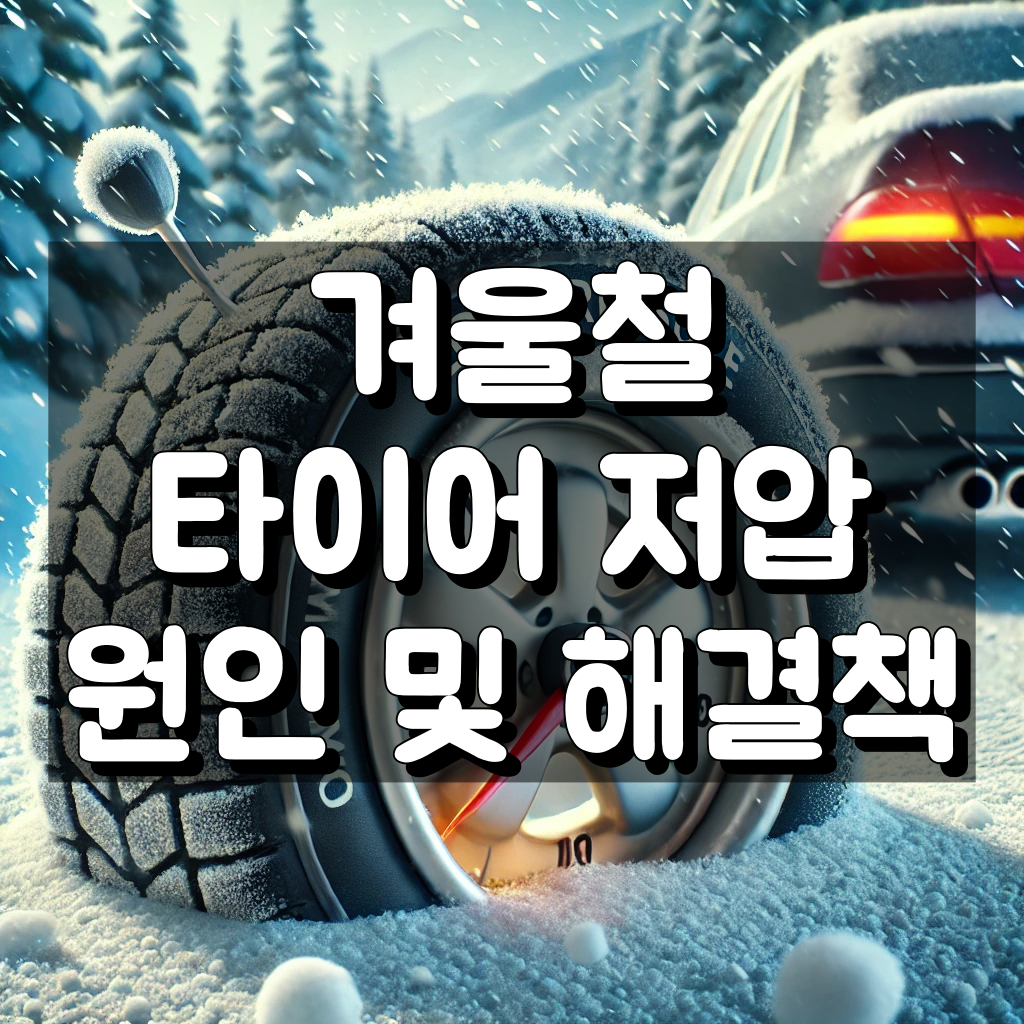 겨울철 타이어 저압 대표 이미지