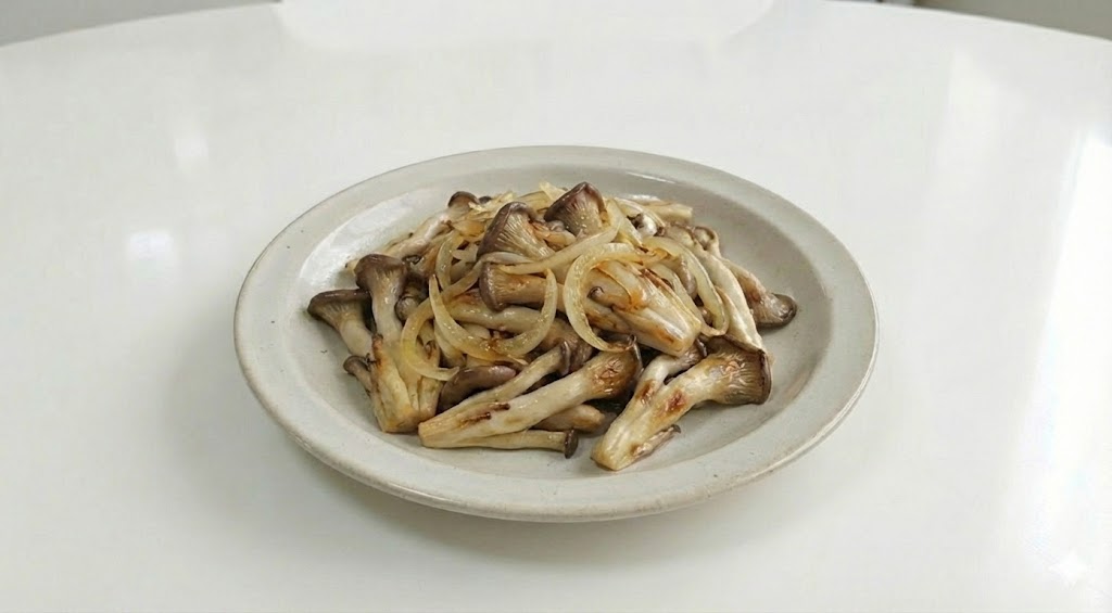 양파의 퀘르세틴 성분이 느타리버섯의 콜레스테롤 저하 효능을 지원해 혈압 조절과 동맥경화 예방 시너지를 폭발시키는 양파 느타리버섯 요리