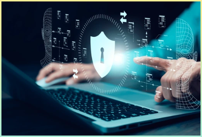 Deepfake 개념 ,얼굴 추적, 탐지 및 인식 기술, 보안 시스템.사이버 보안 및 보안 암호 로그인 온라인 개념