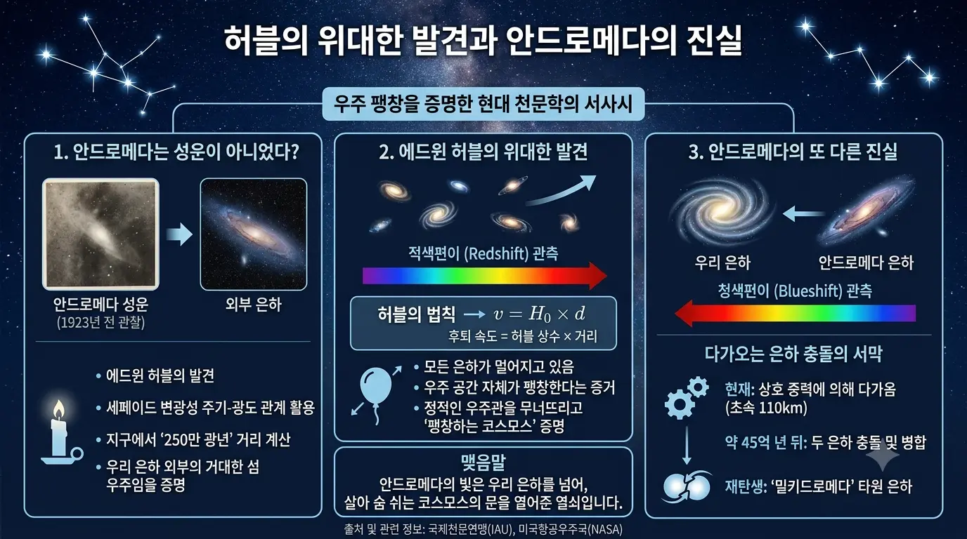 허블의 위대한 발견과 안드로메다의 진실
