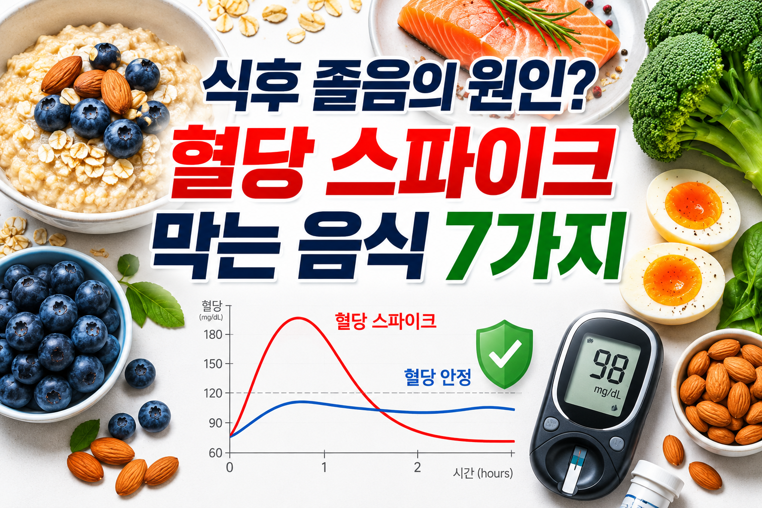 alt="혈당 스파이크 예방에 좋은 음식 7가지"