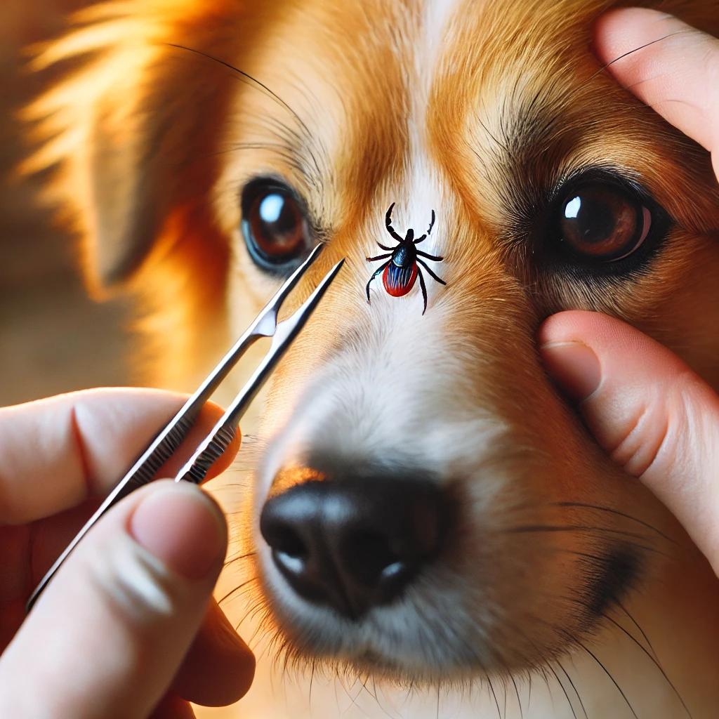 강아지 진드기 제거