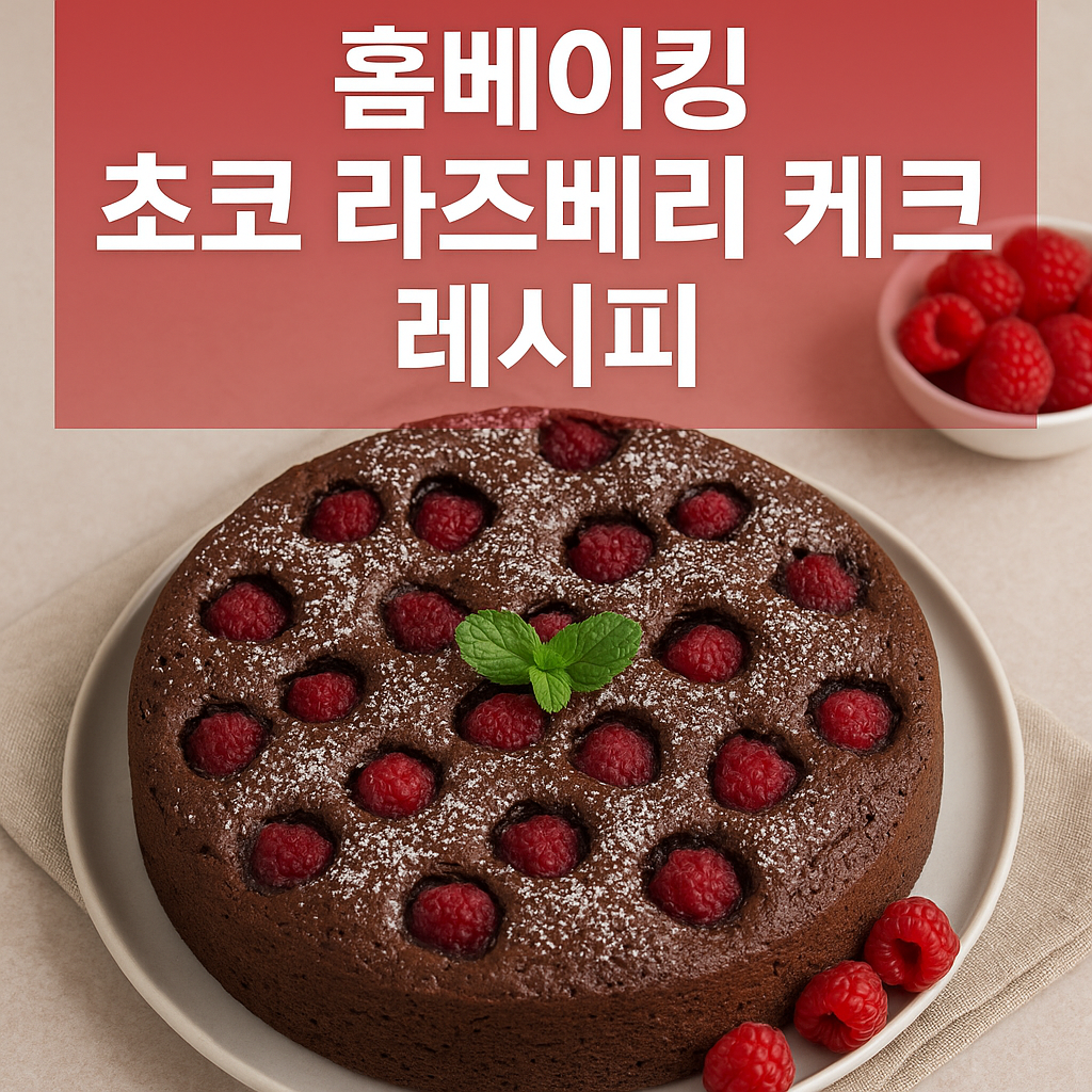 초코 라즈베리 케이크 레시피