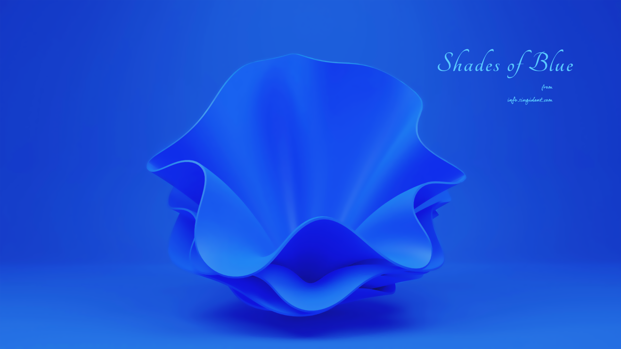 05 파란색 오브젝트 C - Shades of Blue 파란색배경화면