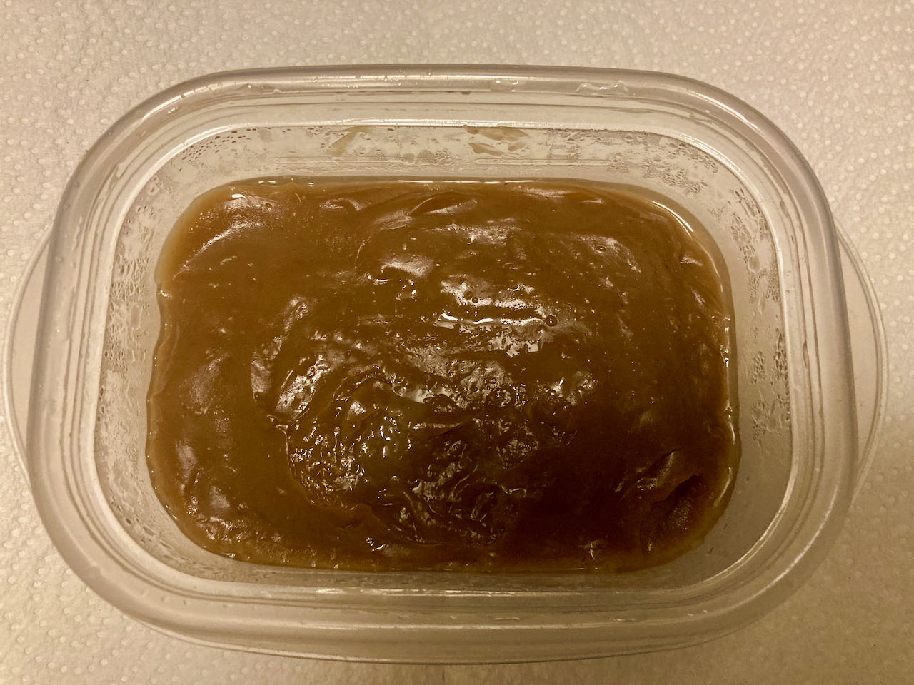 도토리묵 가루를 이용해서 직접 만든 도토리묵 사진