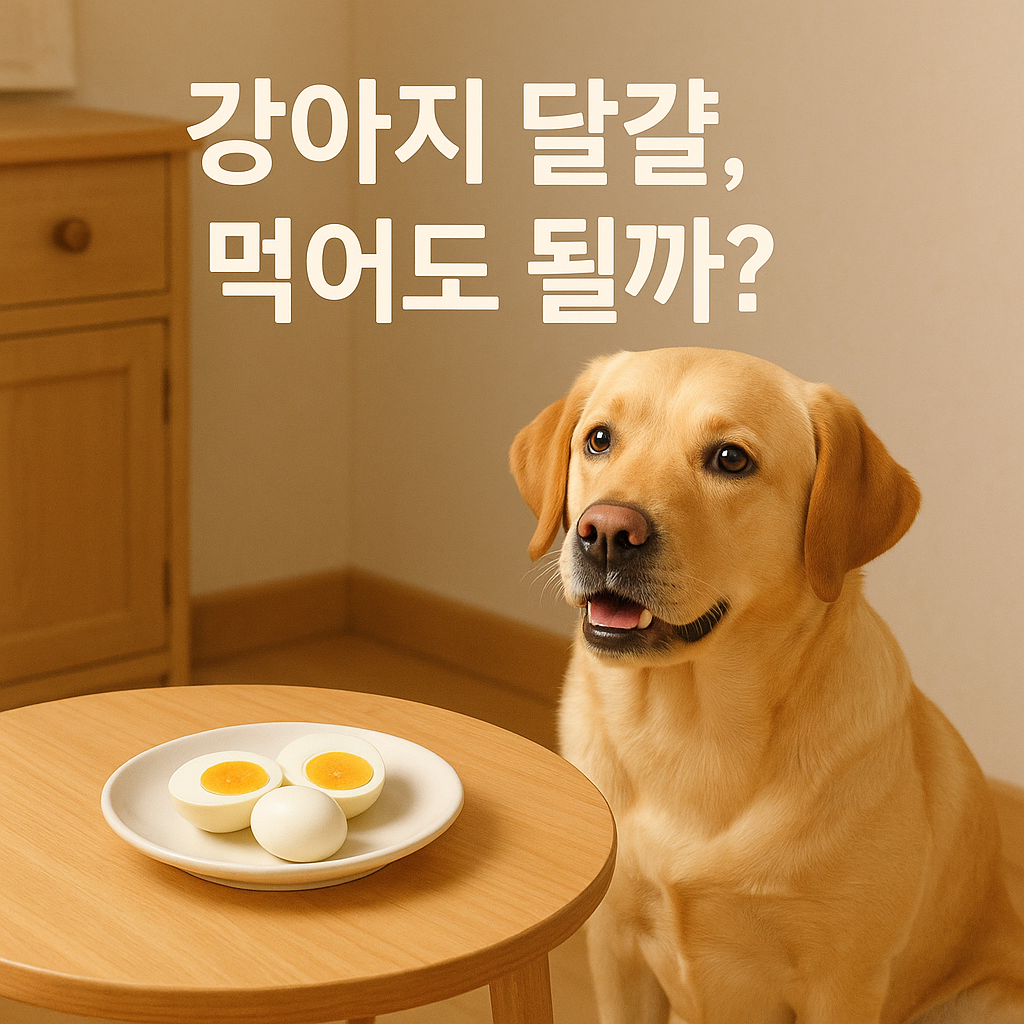 강아지 달걀 먹어도 될까? 실사형 이미지