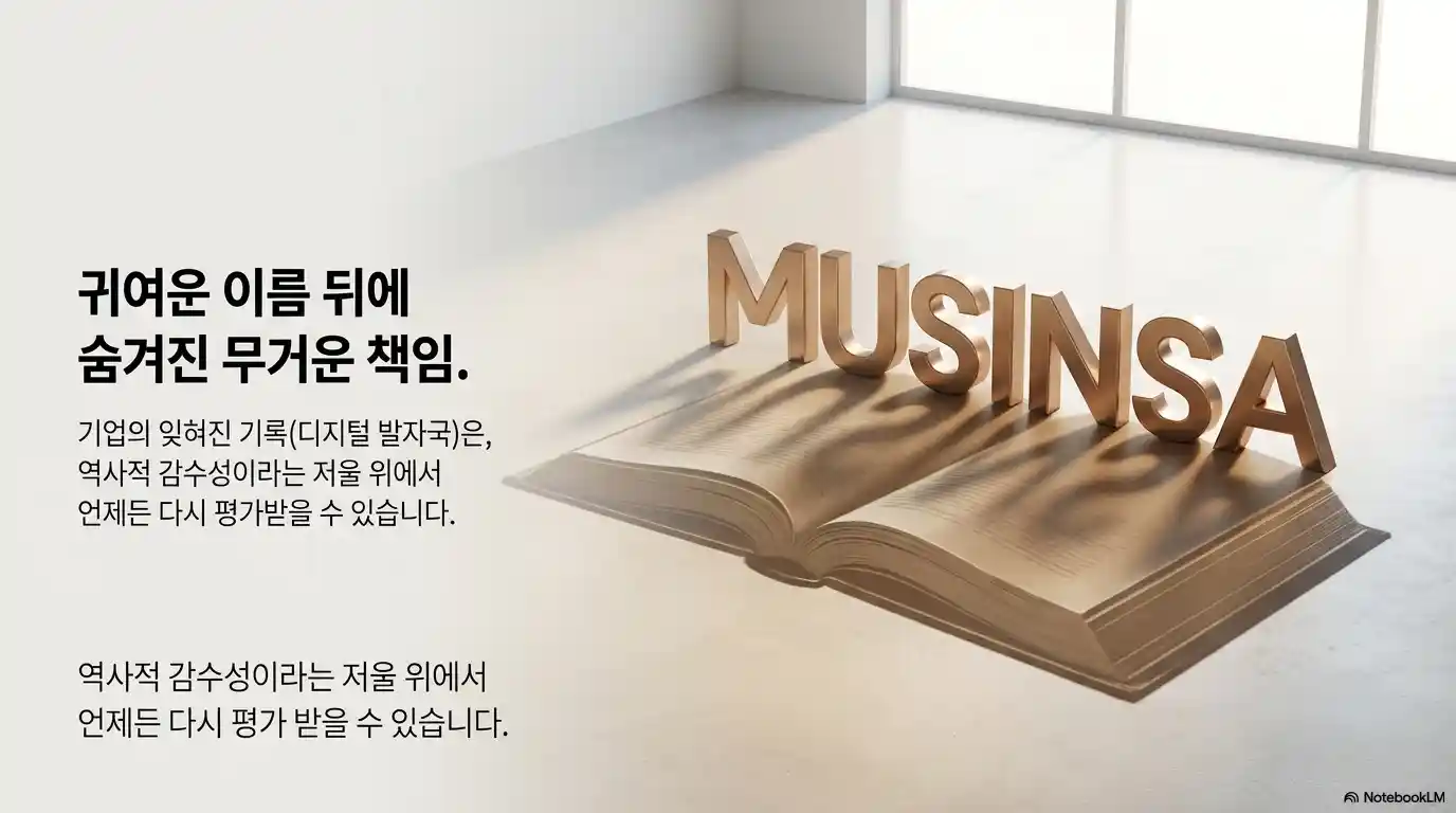 무신사 이름 뒤에 숨겨진 무거운 책임
