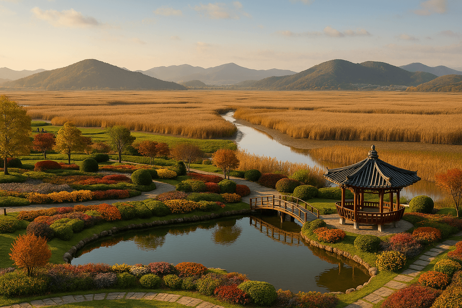 순천만 국가정원과 갈대밭 둘레길에서 만나는 생태 경관의 흐름과 사유의 공간