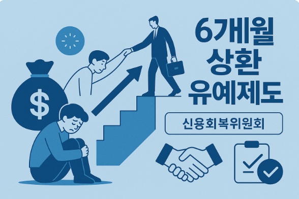 신용회복위원해 6개월 유예제도 관련 이미지