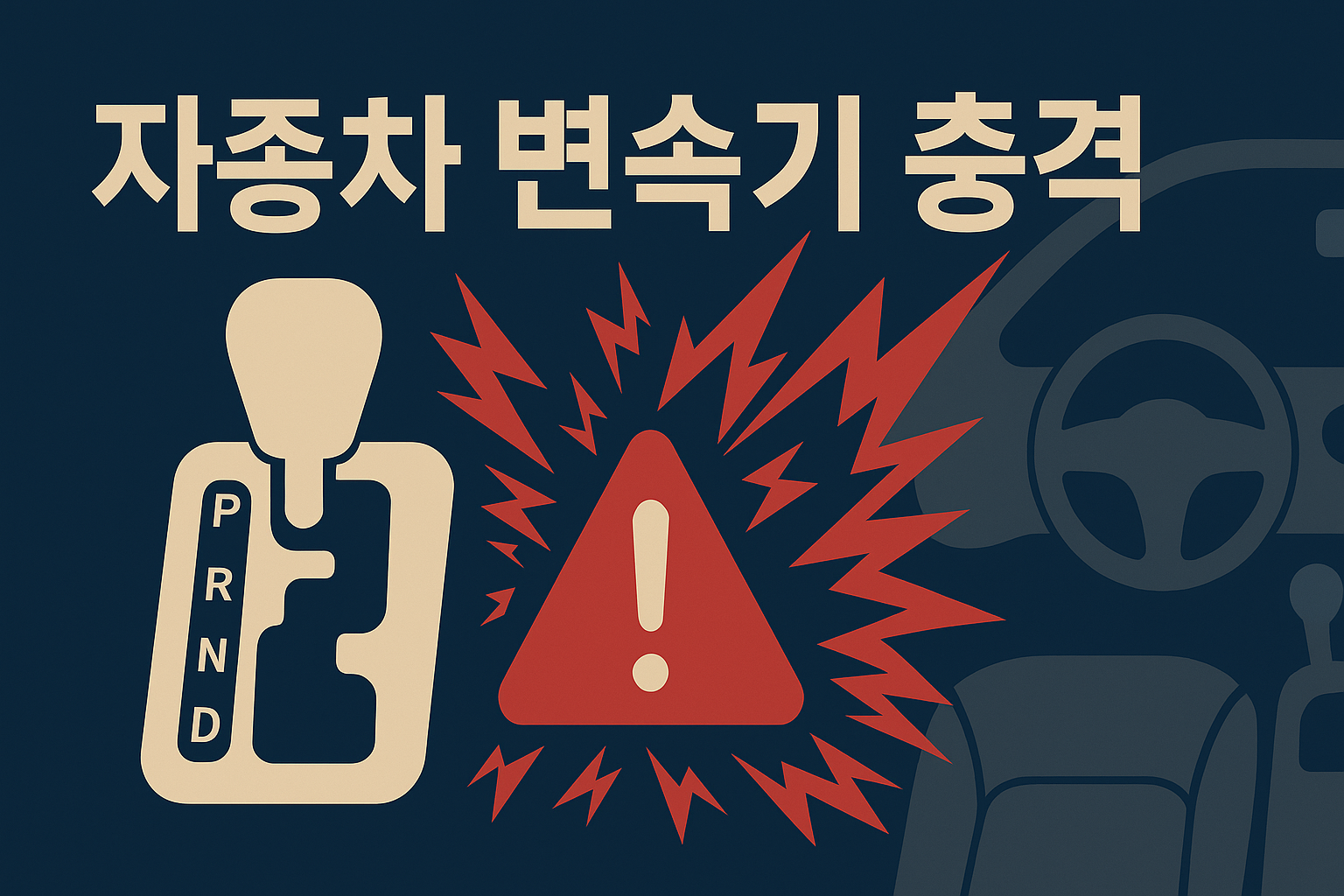 자동차 변속 충격 원인과 해결 방법 미션 이상 시 꼭 점검해야 할 체크리스트