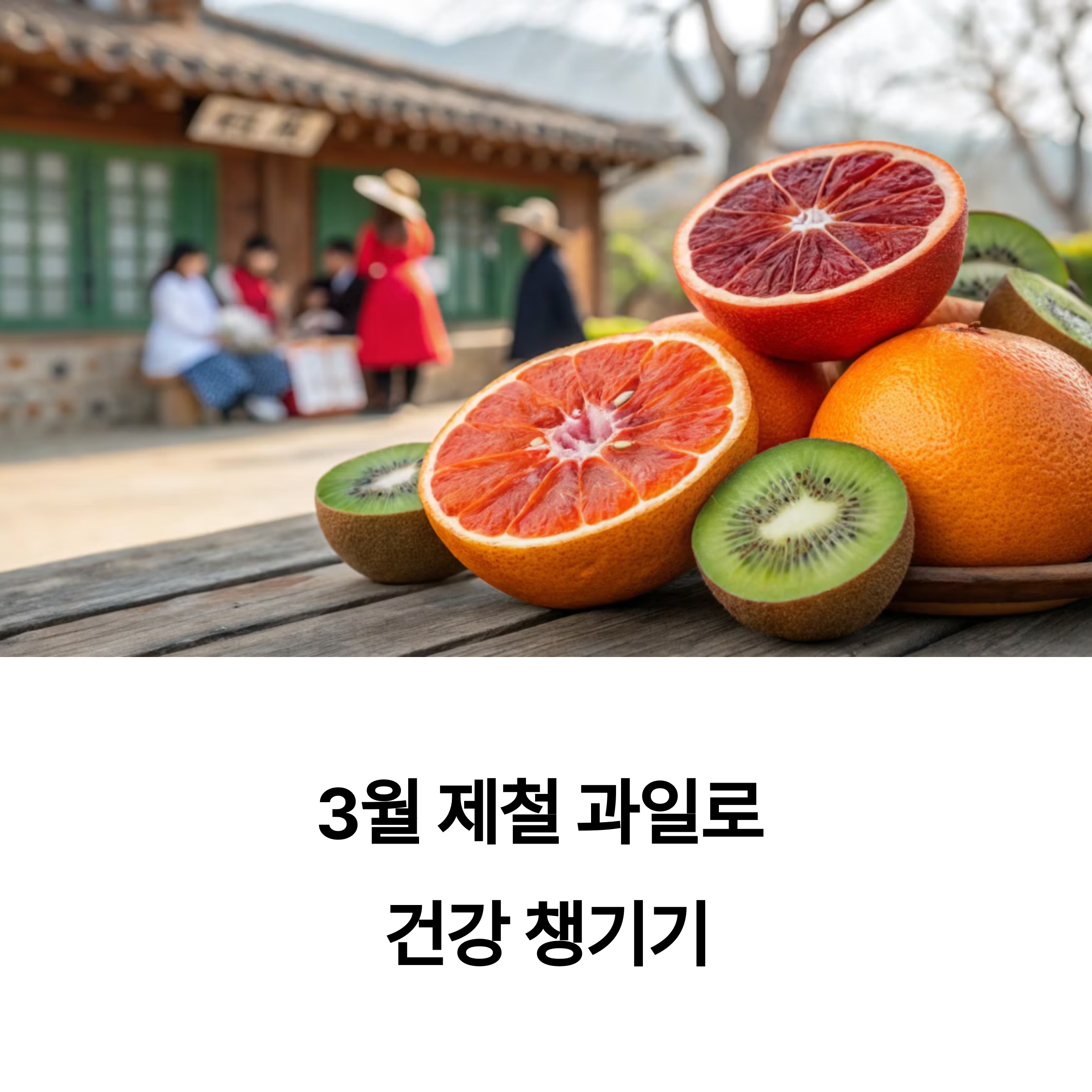 3월 제철 과일로 건강 지키기: 블러드 오렌지와 키위 활용 레시피