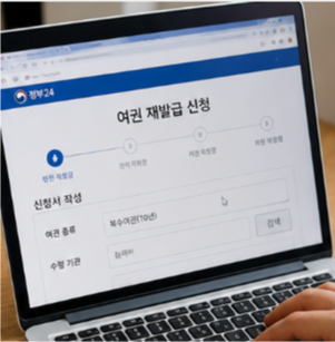 여권 재발급 기간과 비용