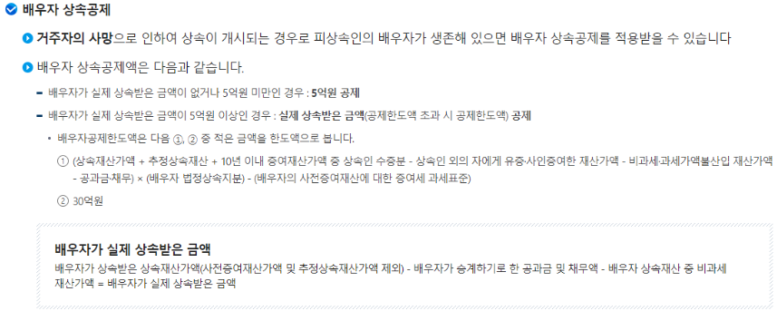 배우자 상속공제