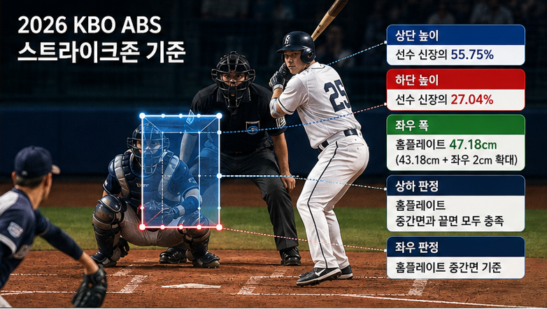 스트라이크와 볼 기준 총정리|KBO ABS 스트라이크존은 어디까지일까?