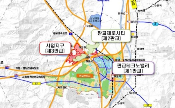 판교테크노밸리 지도