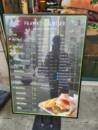 프랭크버거 메뉴 가격 추천 치즈버거 사이즈_6