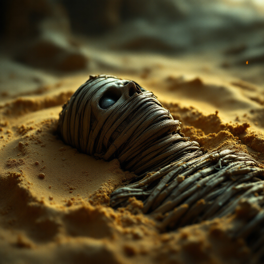 모래 속에서 사라지는 미라의 비밀