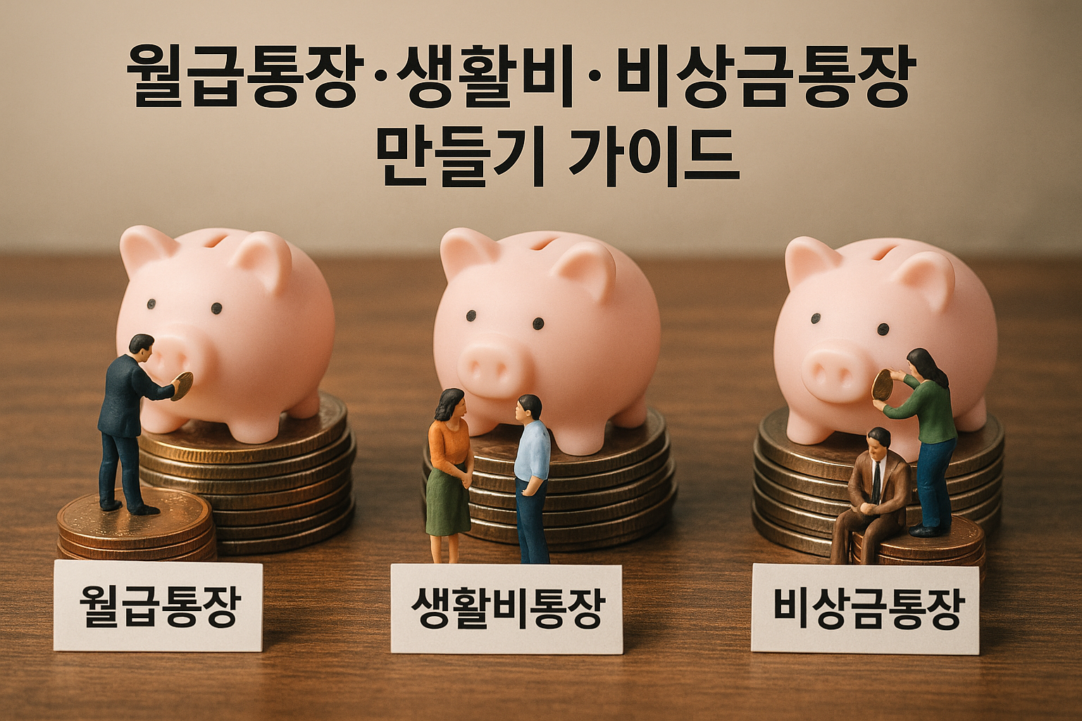 월급통장·생활비통장·비상금통장 만들기 가이드