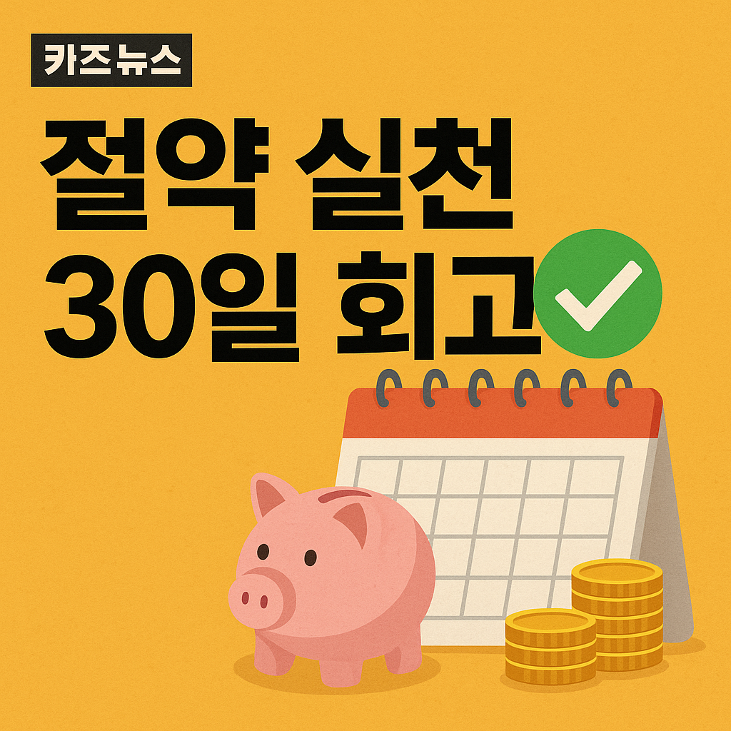 절약 실천 30일 회고
