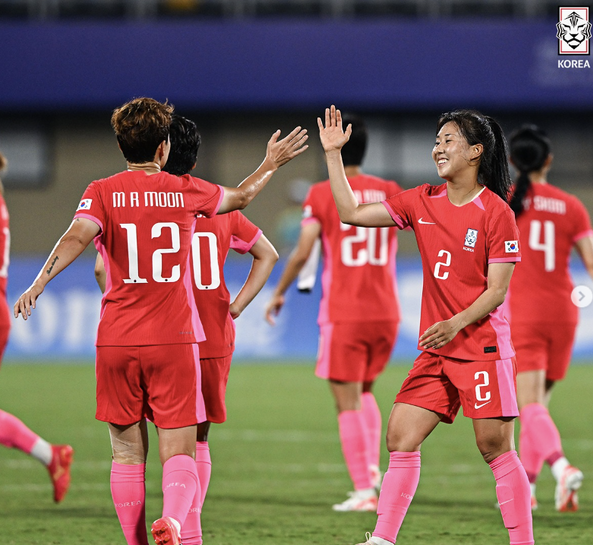 대한민국 여자 축구 대표팀 활약 모습