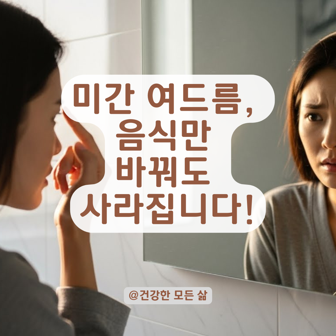 음식만 먹으면 생기는 미간 여드름, 식습관과 피지의 상관관계