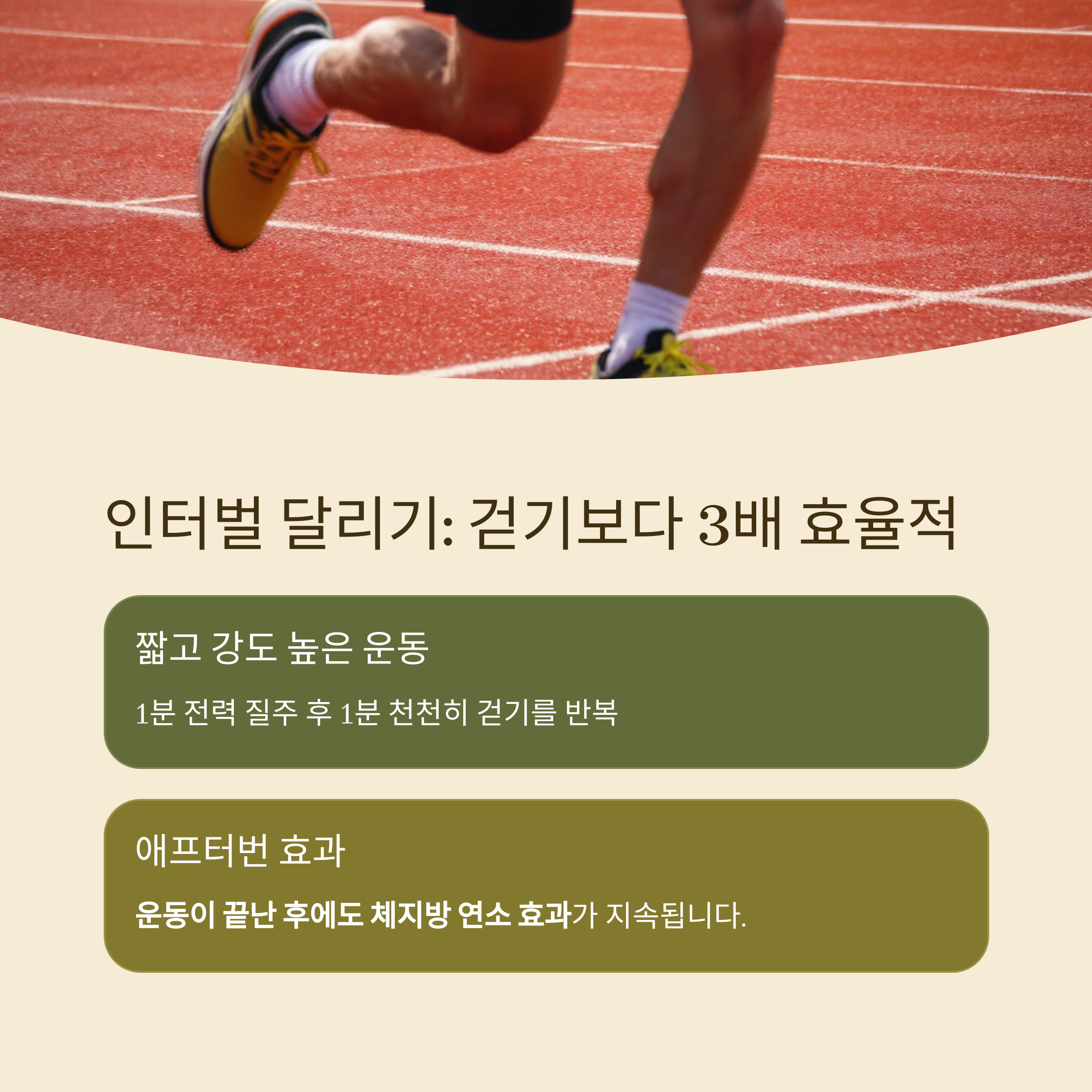 걷기보다 3배 더 효율적인 ‘인터벌 달리기’