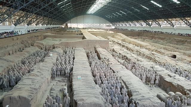 중국 진시황릉에서 발견된 미스터리한 문자