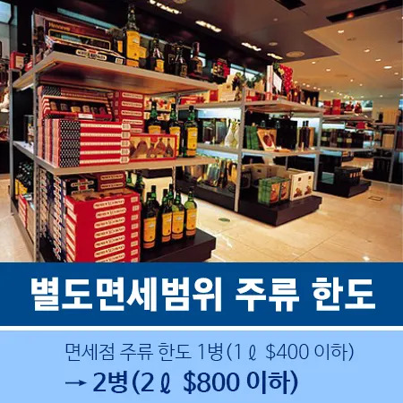 면세점 주류 한도