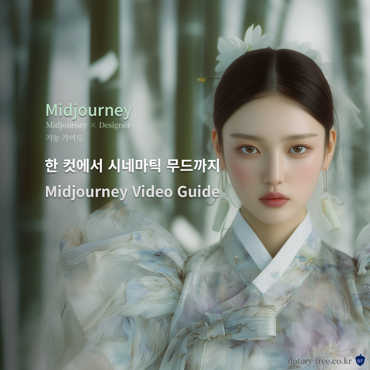 Midjourney의 Animate&middot;Motion&middot;Extend 기능을 안내하는 영상 제작 가이드 썸네일 이미지